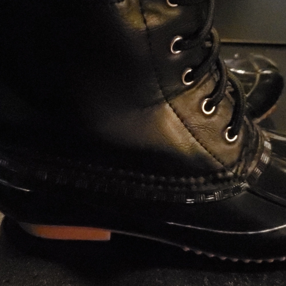 Just Fab Duck Boots Black Size 7 - Picture 4 of 8